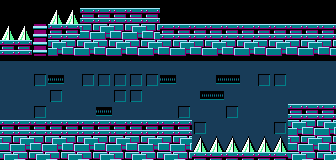 Original NES Mega Man beam and ceiling positioning. Capcom game footage; TASVideos community demonstration. Context for ladder positioning, not the same input sequence.