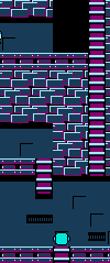 Original NES Mega Man top-to-bottom ladder-wrap demonstration. Capcom game footage; TASVideos community demonstration.
