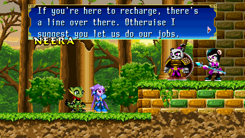 Freedom Planet dialogue scene