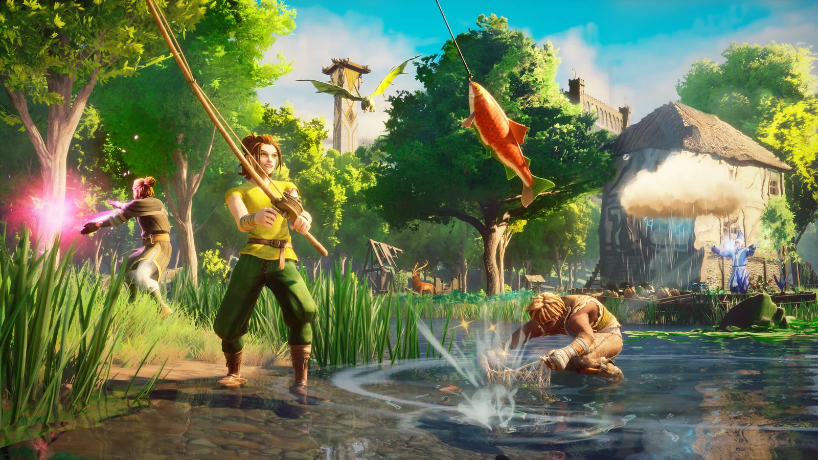 A character using magic in RuneScape Dragonwilds