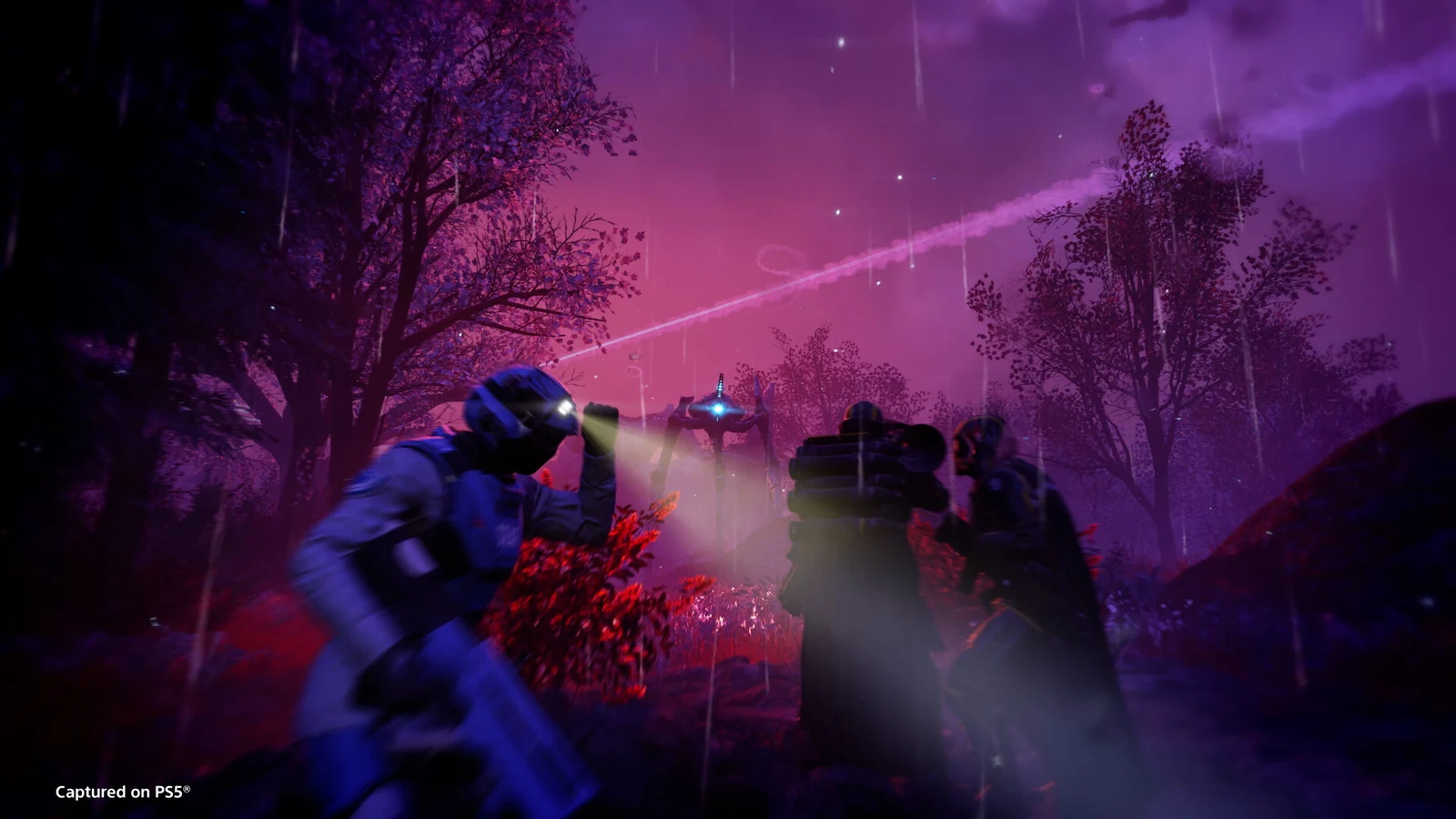 Helldivers 2 combat in an official gameplay screenshot