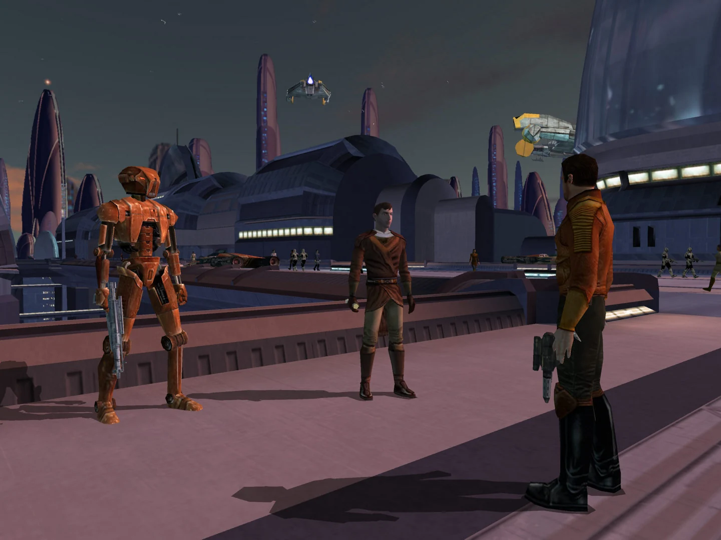 A party in a city in Knights of the Old Republic