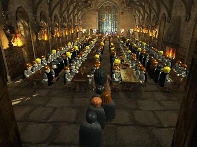 The Hogwarts Great Hall in LEGO Harry Potter Years 1–4