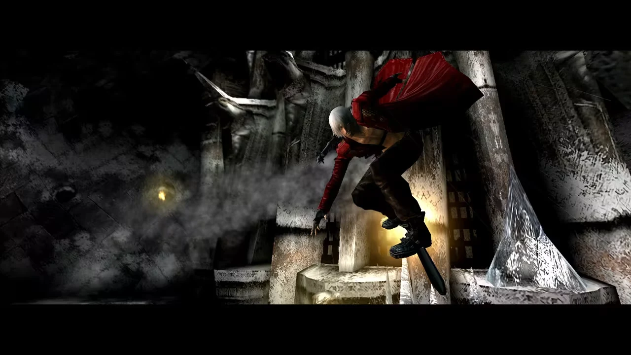 Dante in a Nintendo Switch Devil May Cry 3 gameplay screenshot