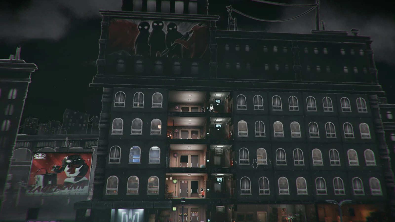 The apartment building in Beholder 3