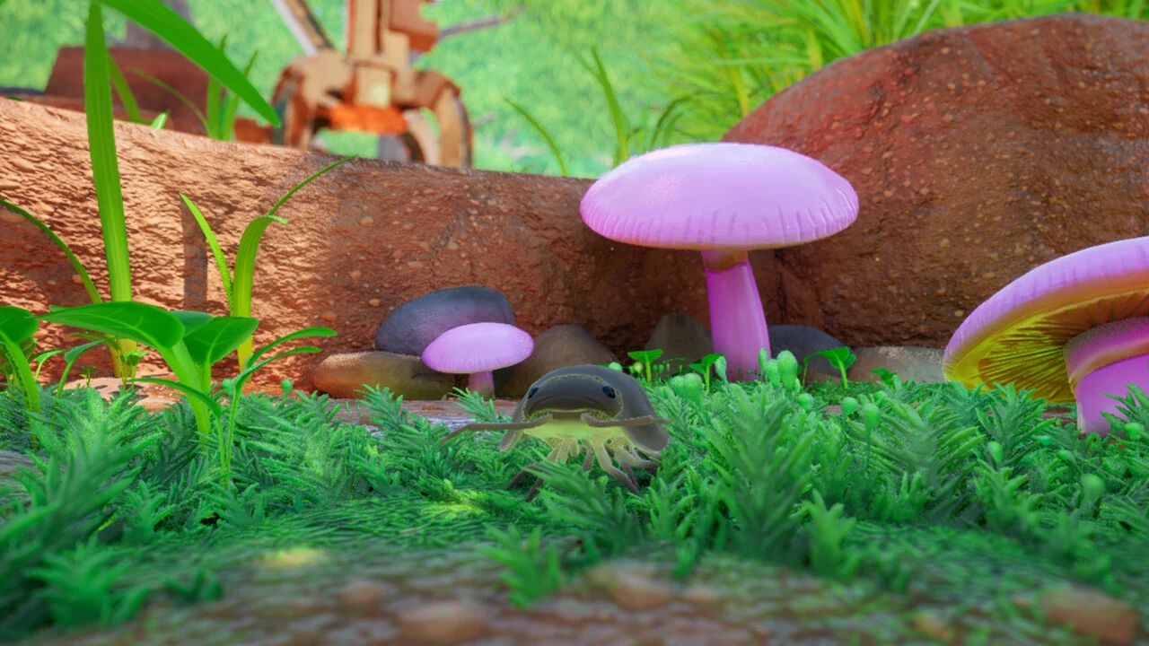 Mushrooms and foliage in Isopod A Webbed Spin-off